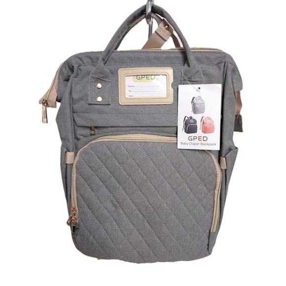 GPED Multifunctional Waterproof Baby Diaper Bag Travel Backpack - Picture 2 of 8